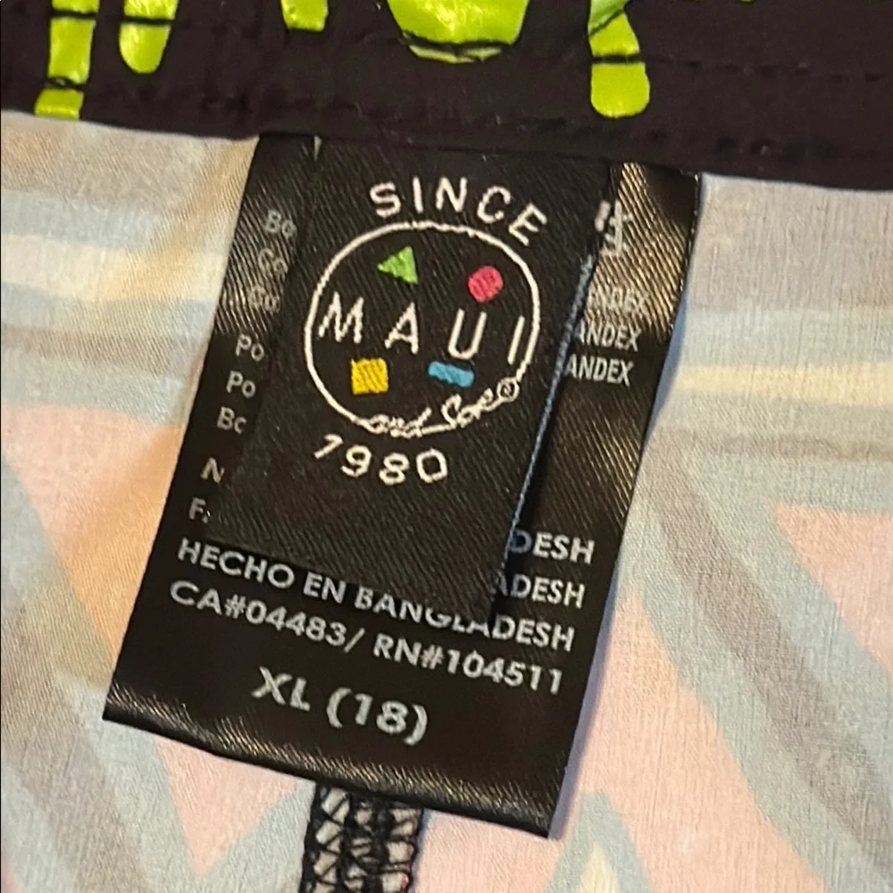Maui and Sons Vibrant Geometric Swim Shorts